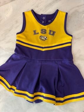 LSU cheer outfit / onsie